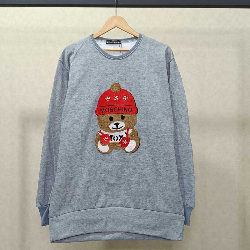 بلوز آستین بلند استیکری برجسته ( پک 3 عددی)