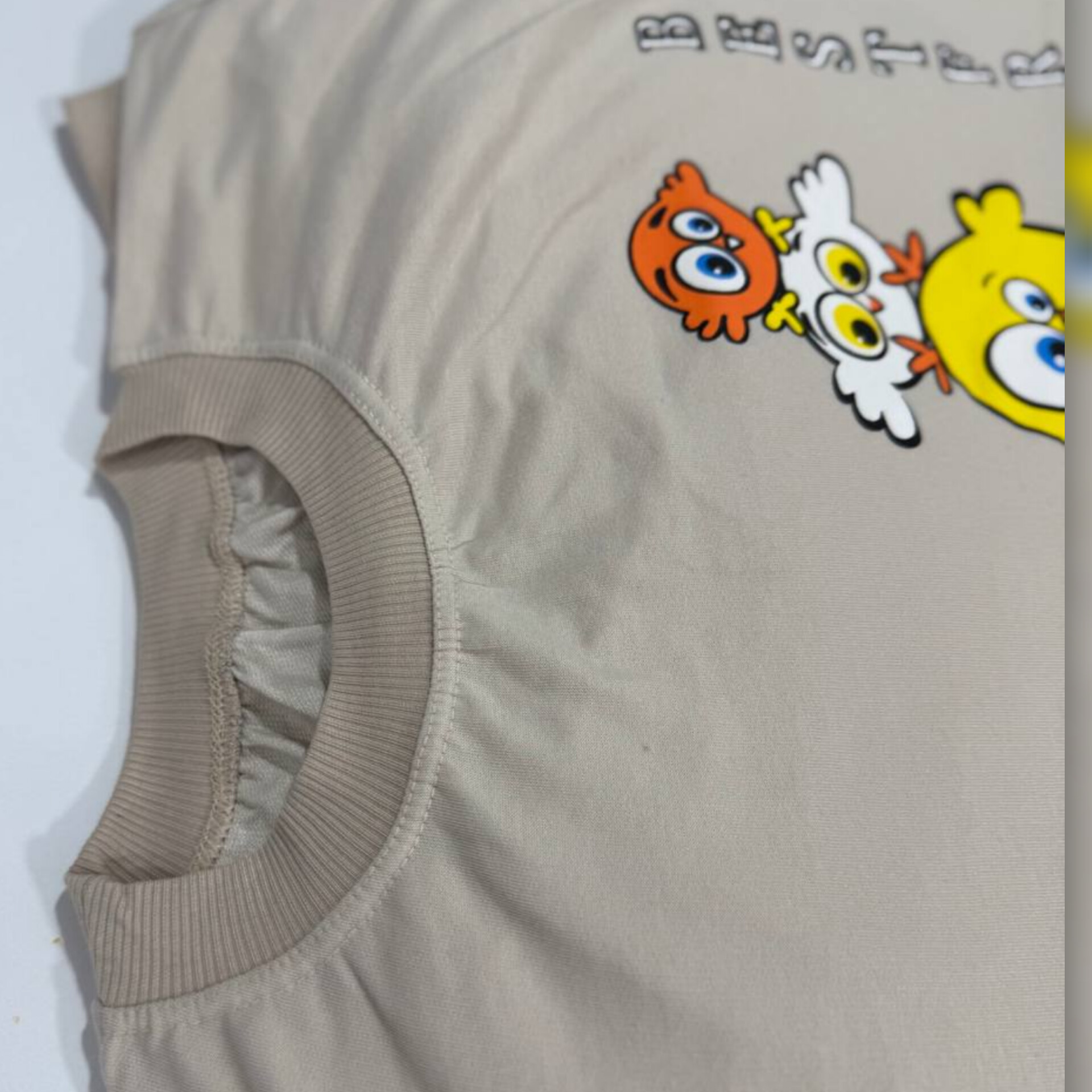 بلوز استین دار چاپ جوجه (پک 5 عددی)