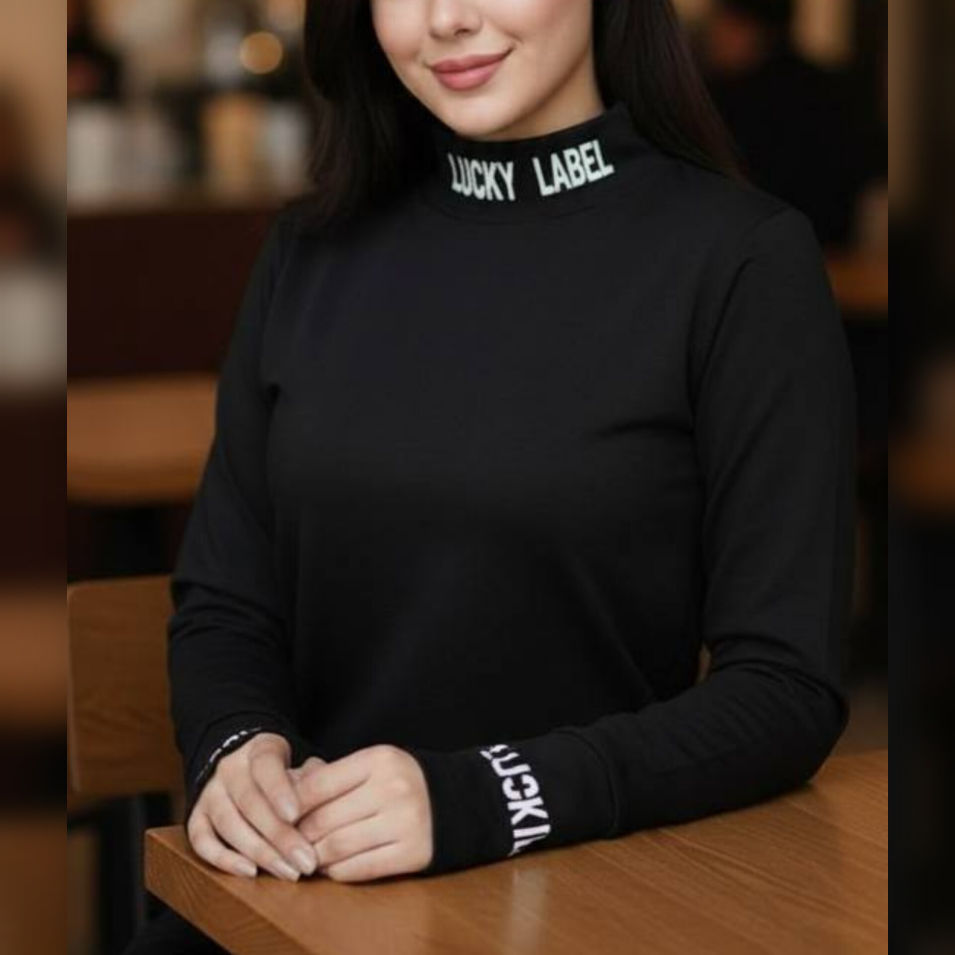 تونیک فینگر دار یقه اسکی ( پک 6 عددی)