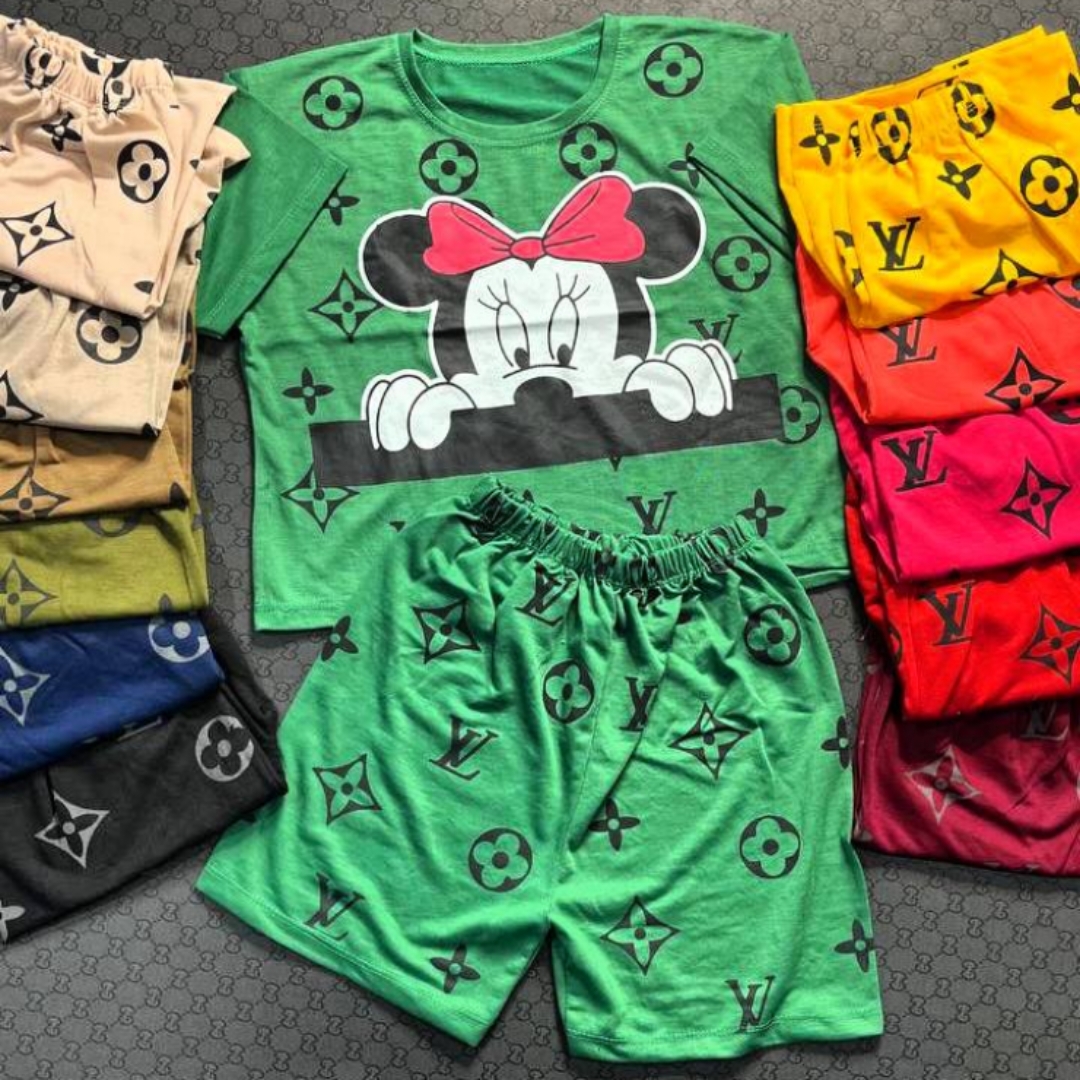 ️کراپ شورتک میکی (پک 6 عددی)