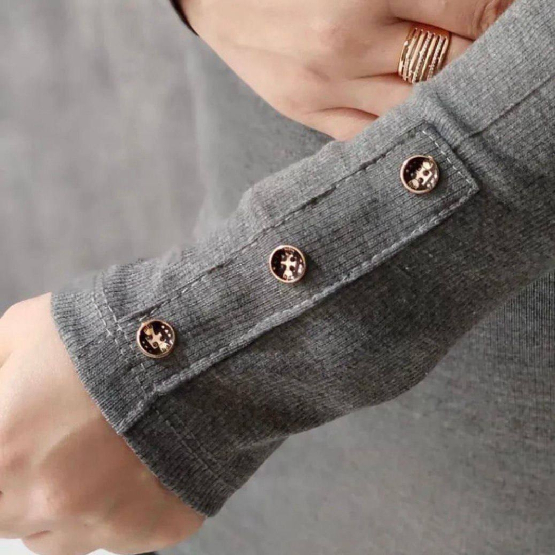 بلوز یقه ۳ سانت استین دکمه (پک 6 عددی)