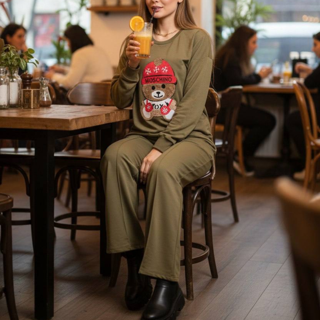 ست بلوز شلوار چاپ برجسته (پک ۴عددی)