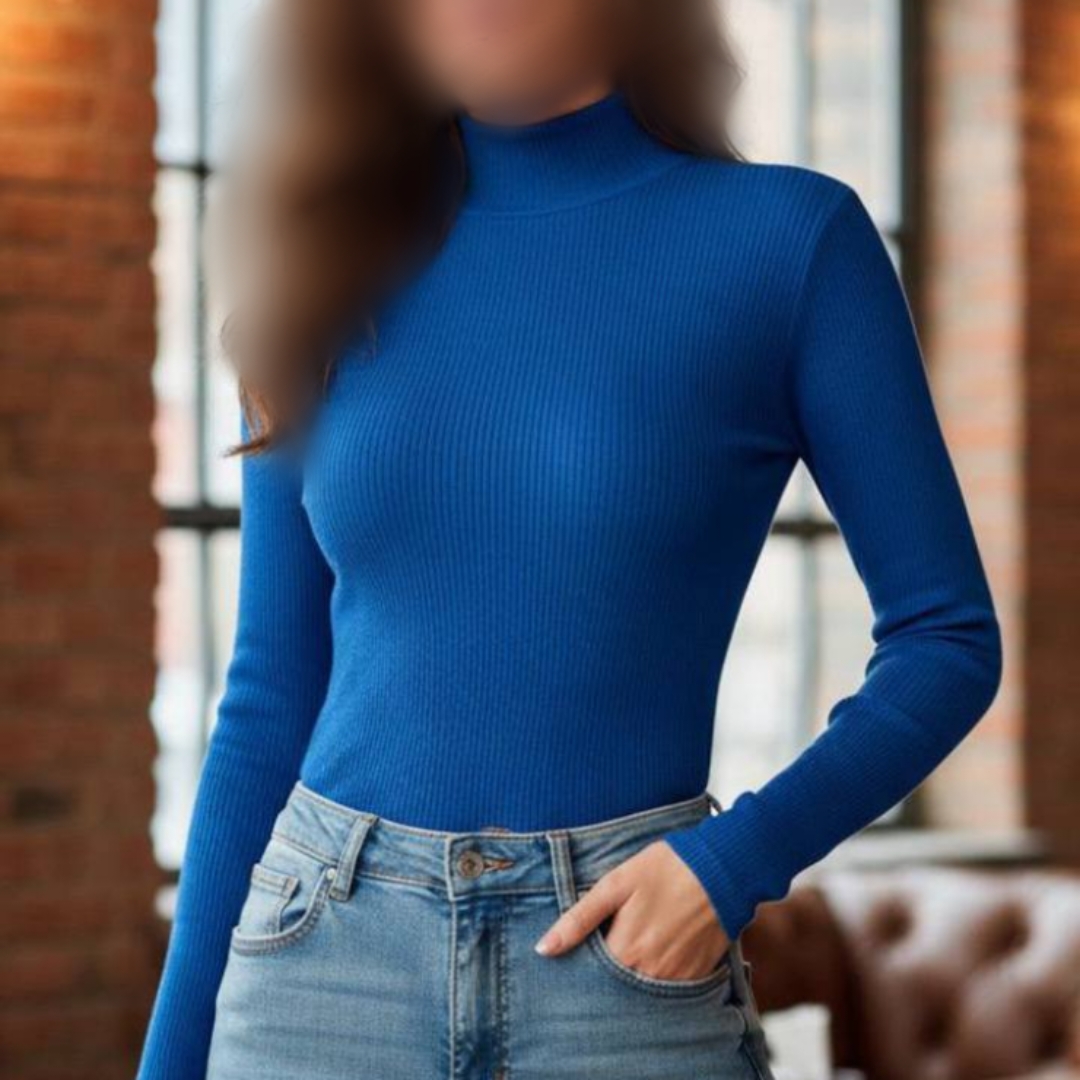 بلوز بیسیک یقه پنج سانت فینگر (پک 6 عددی)