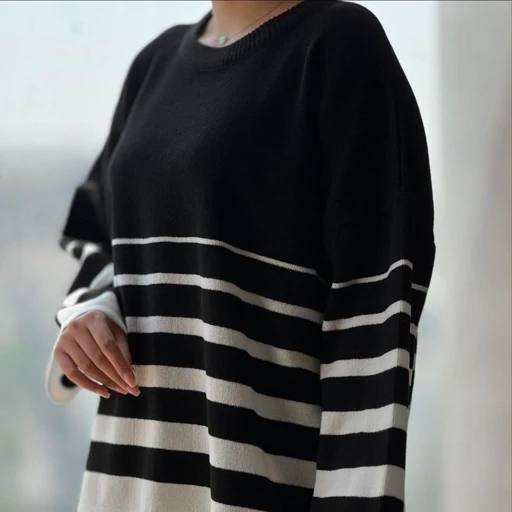 بلوز بافت ۶خطی قواره دار عمده (پک 6 عددی)