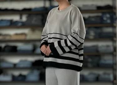 بلوز بافت ۶خطی قواره دار عمده (پک 6 عددی)