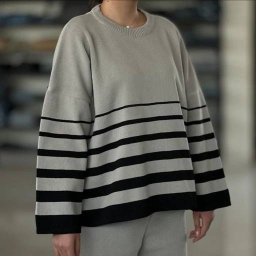 بلوز بافت ۶خطی قواره دار عمده (پک 6 عددی)