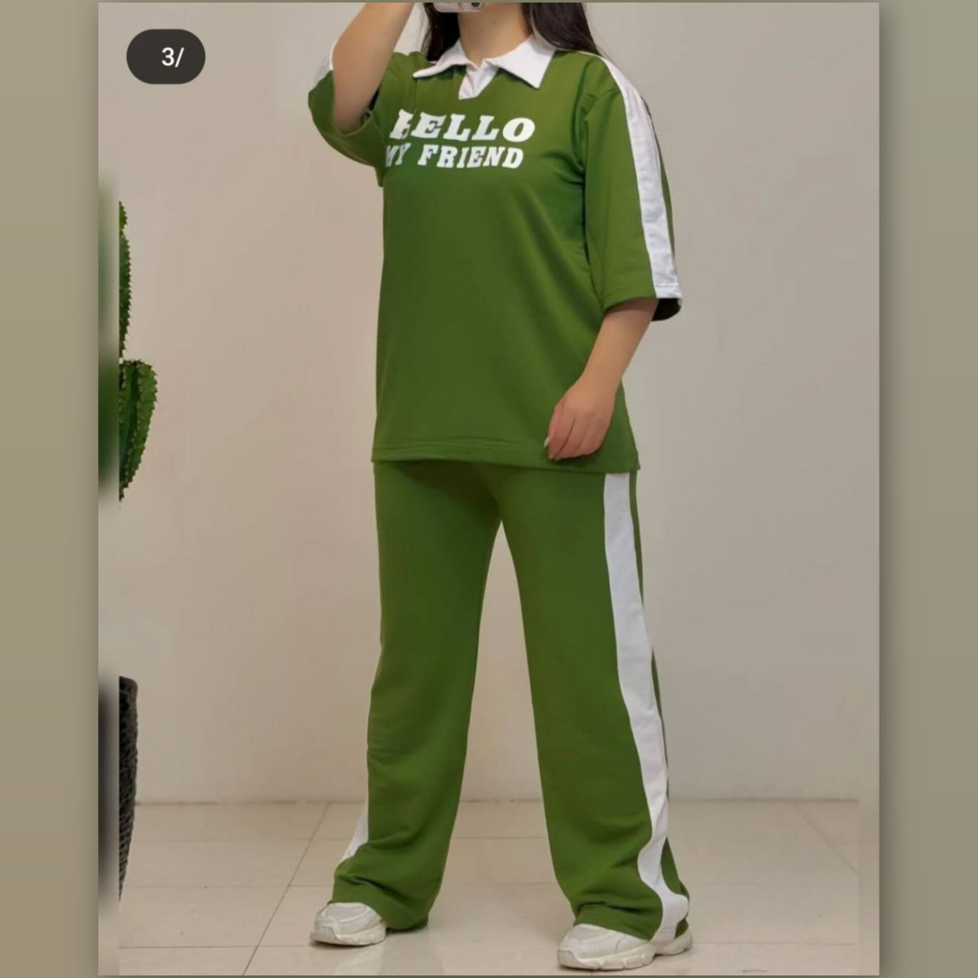 تیشرت شلوار یقه مردانه عمده (پک 6 عددی)