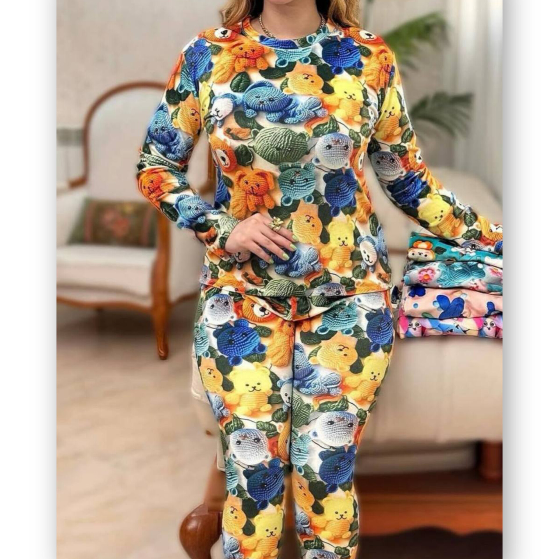 ست مخمل ۳ بعدی عمده (پک 6 عددی)