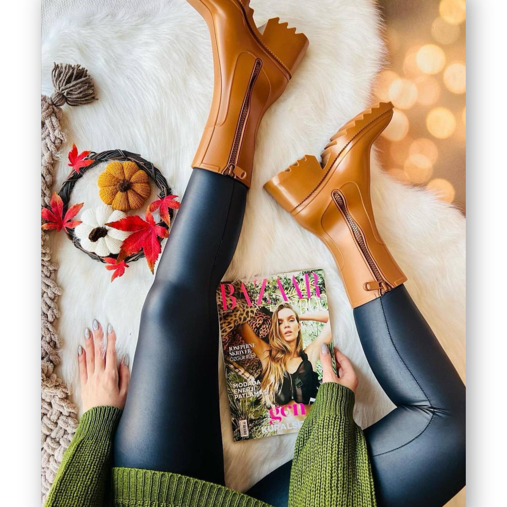 لگ شاین براق چرم عمده (پک 6 عددی)