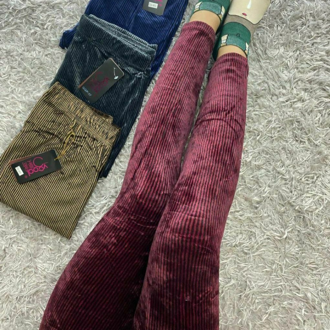 شلوار مخمل کبریتی رنگی عمده (پک 6 عددی)