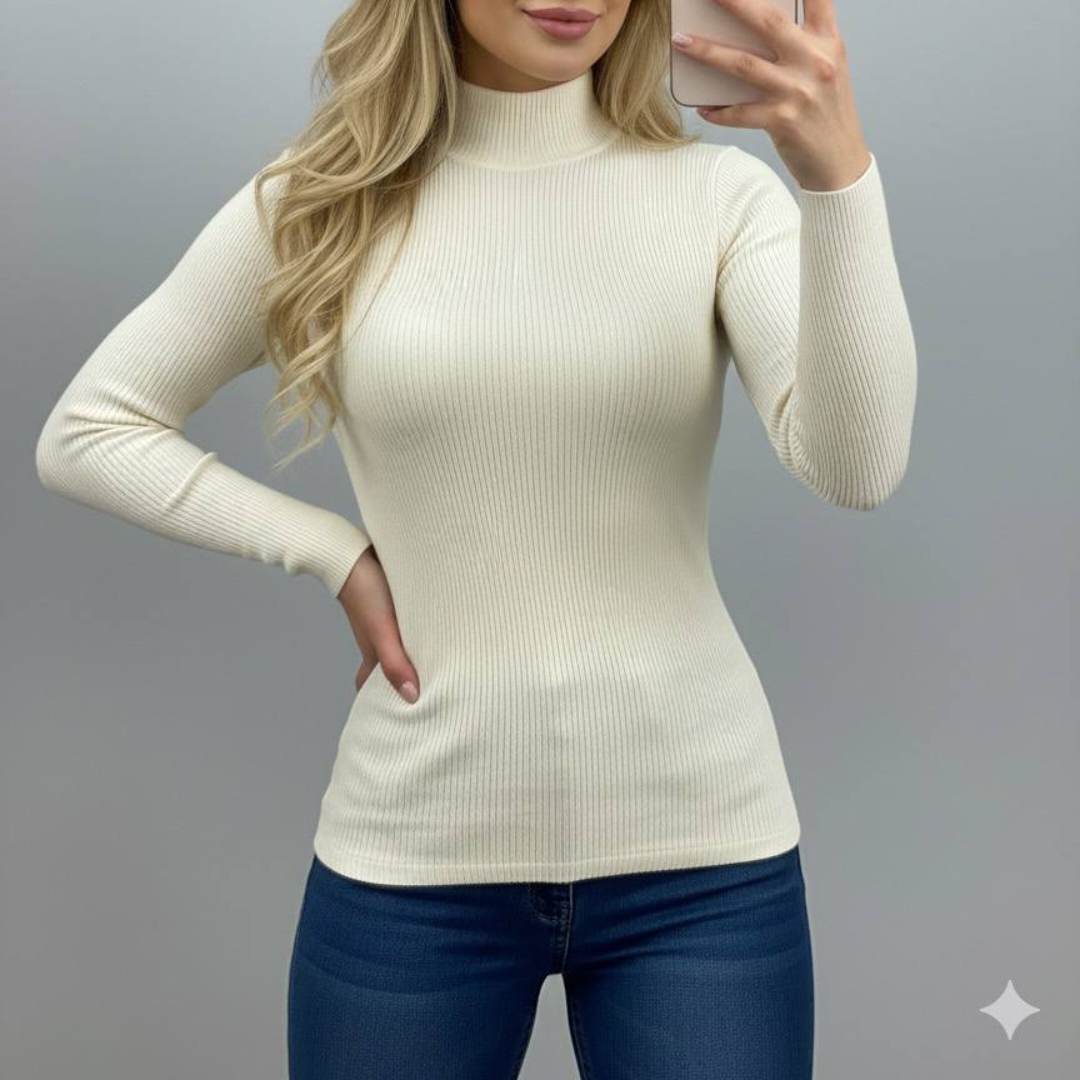 بلوز یقه اسکی ۳ سانت عمده (پک 6 عددی)