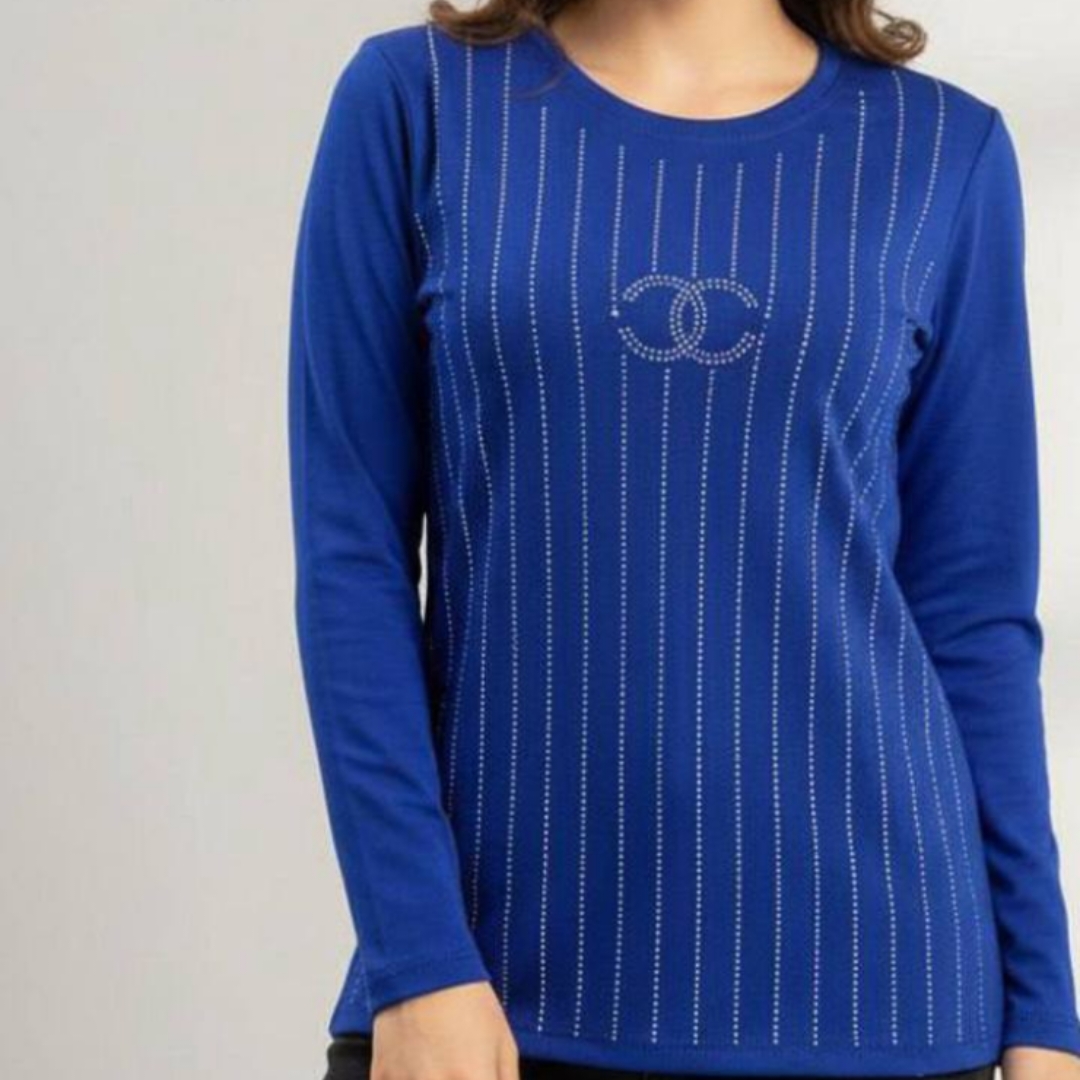 بلوز تمام نگین گوچی عمده (پک 6 عددی)