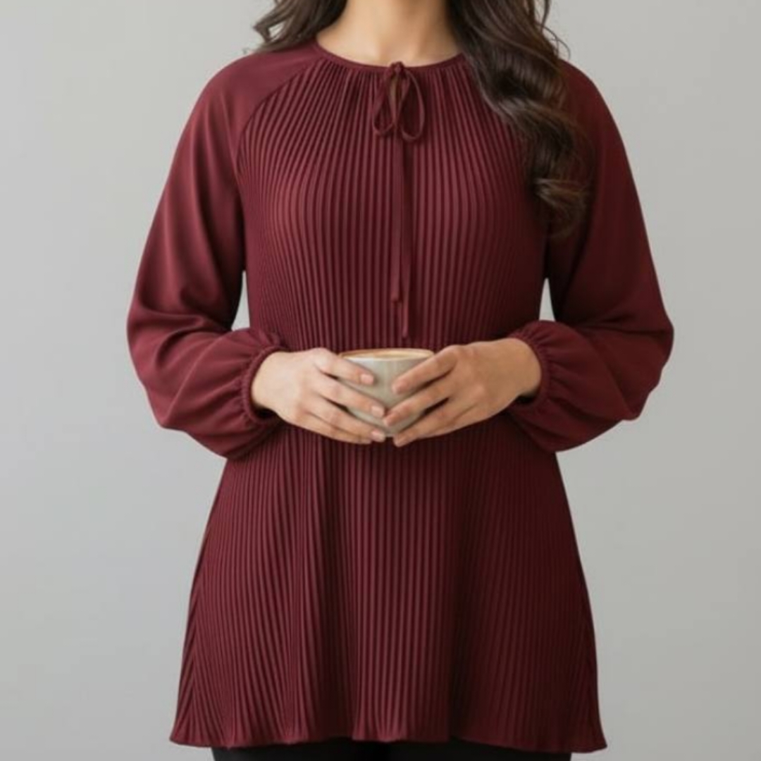 شومیز جلو پلیسه مدل سما عمده (پک 5 عددی)