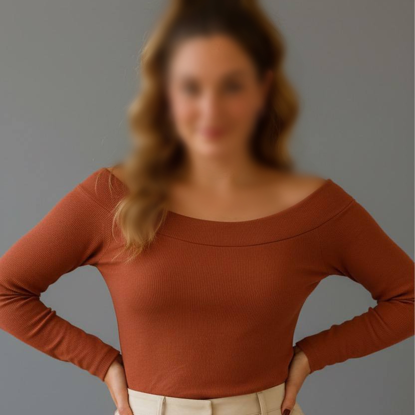 بلوزاستین بلند یقه دلبر عمده (پک 6 عددی)