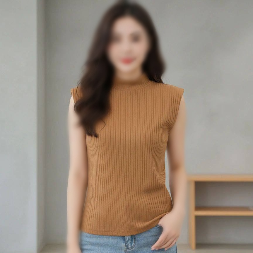 تاپ بیسیک یقه ۵ سانت عمده (پک 5 عددی)