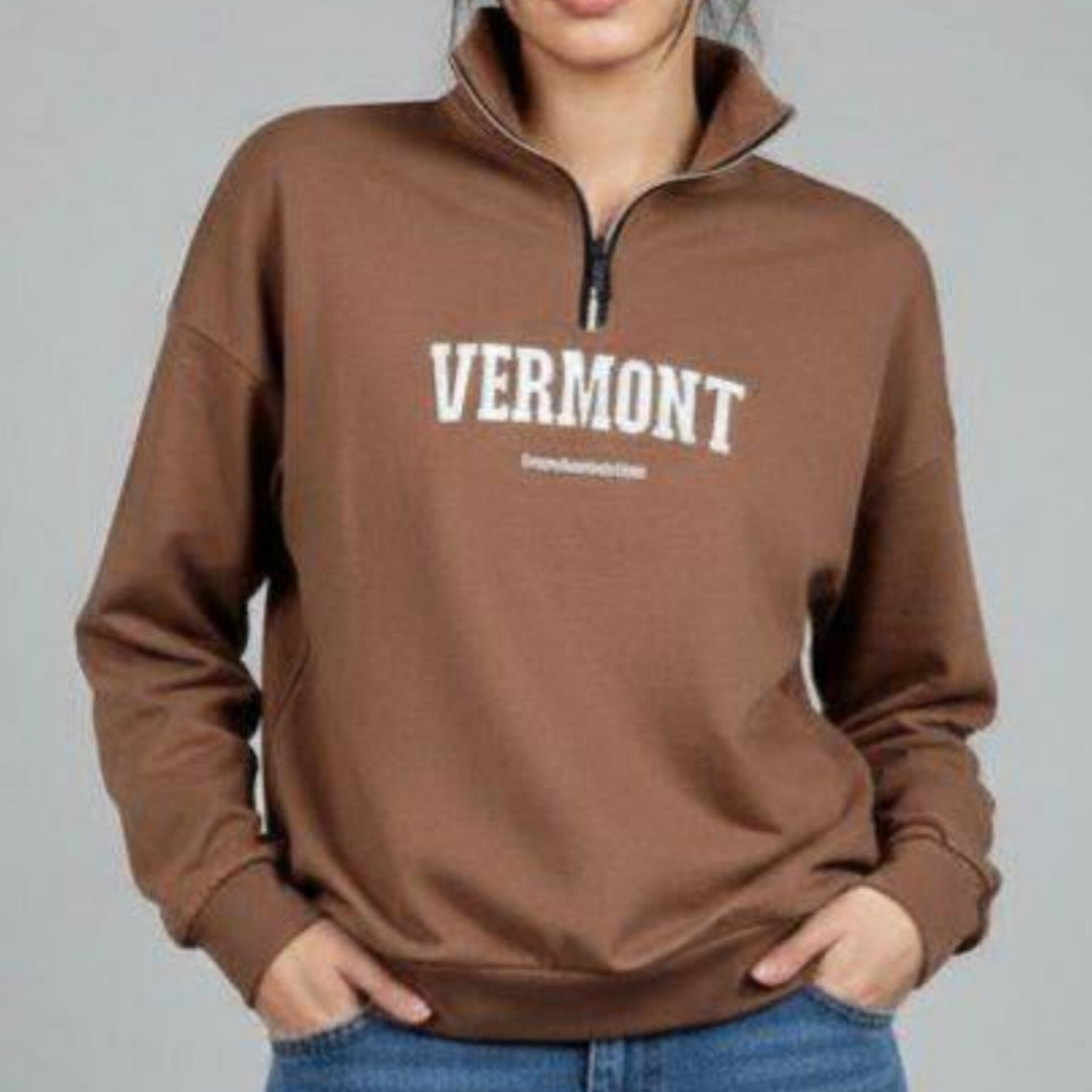 بلوز نیم زیپ یقه ۸ سانتی عمده (پک 6 عددی)