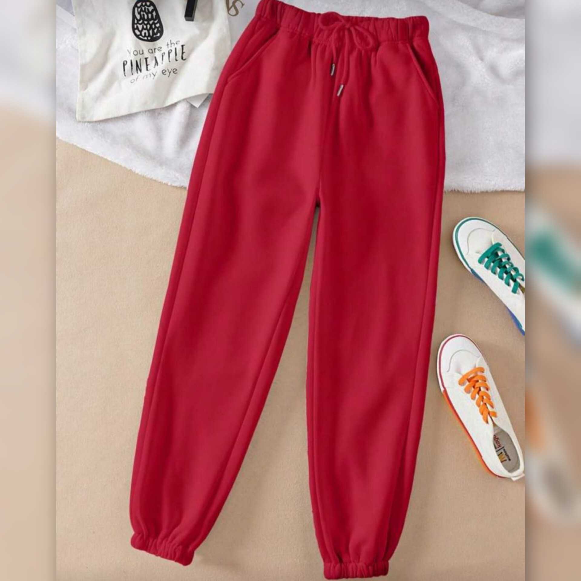 شلوار جاگر کمر کش عمده (پک 5 عددی)