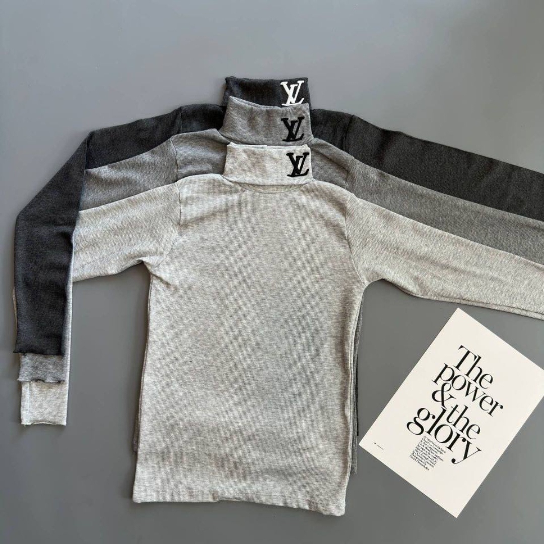 بلوز یقه اسکی گلدوزی LV عمده (پک 6 عددی)