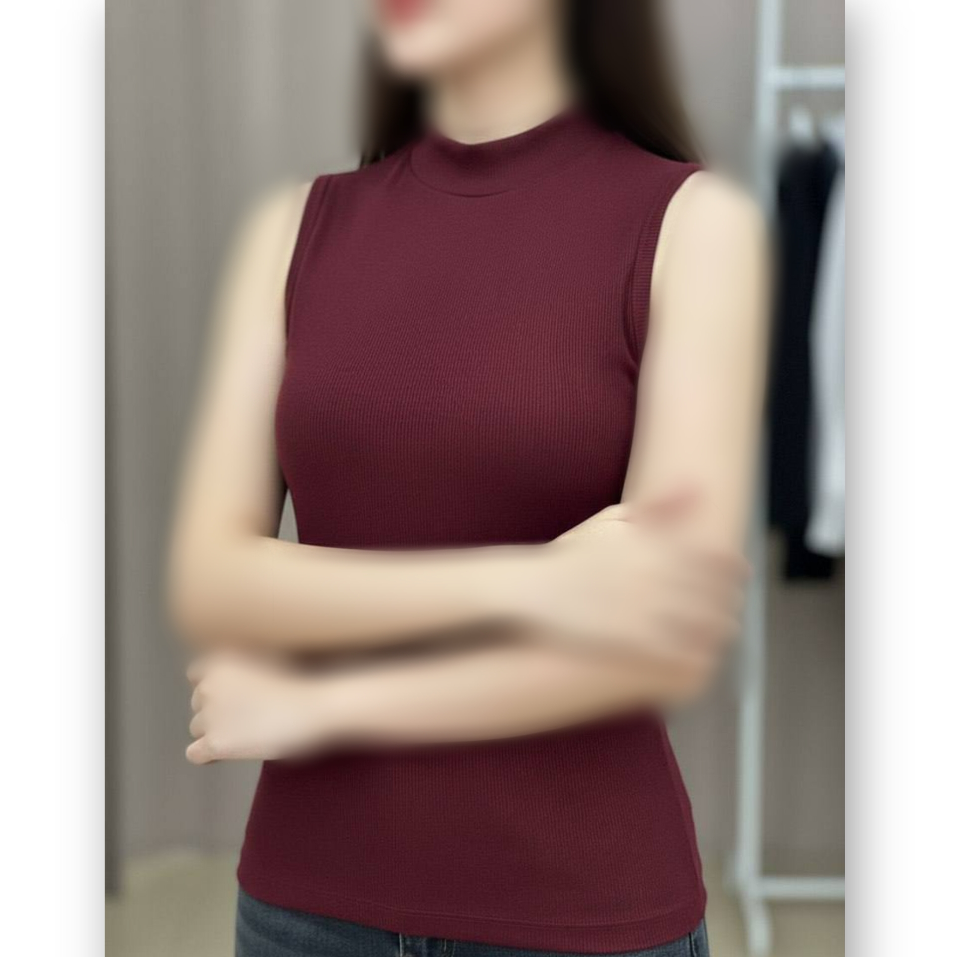 تاپ یقه ۵ سانت قد بلند عمده (پک 6 عددی)