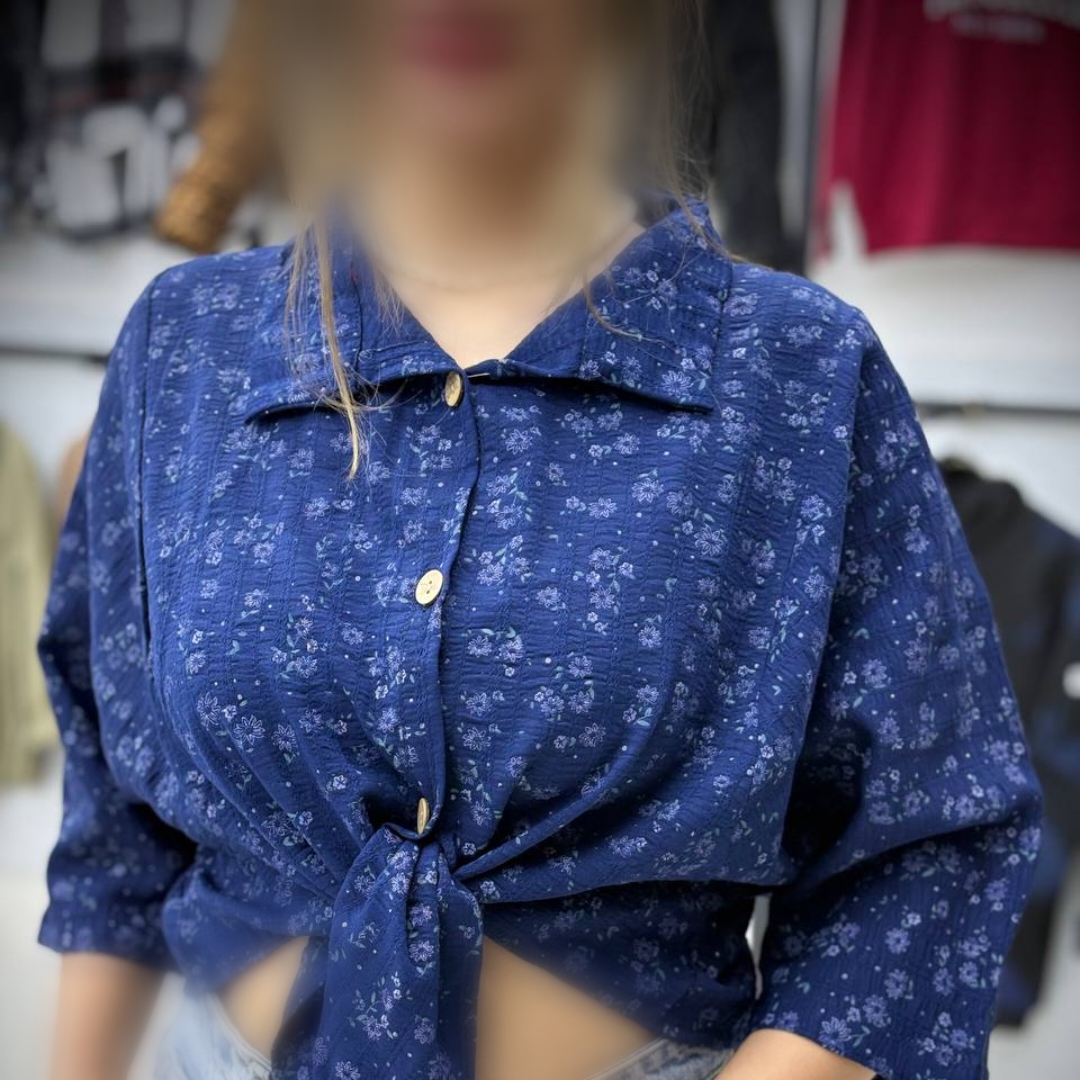 شومیز کراپ گره ای عمده (پک 4 عددی)