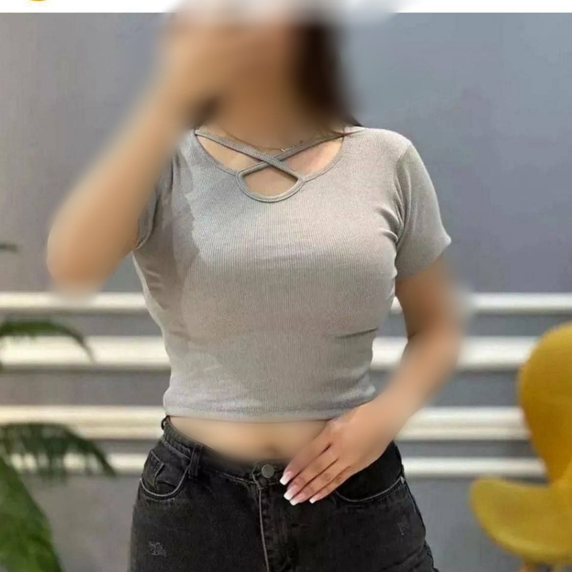 کراپ یقه ضبدری عمده (پک 6 عددی)