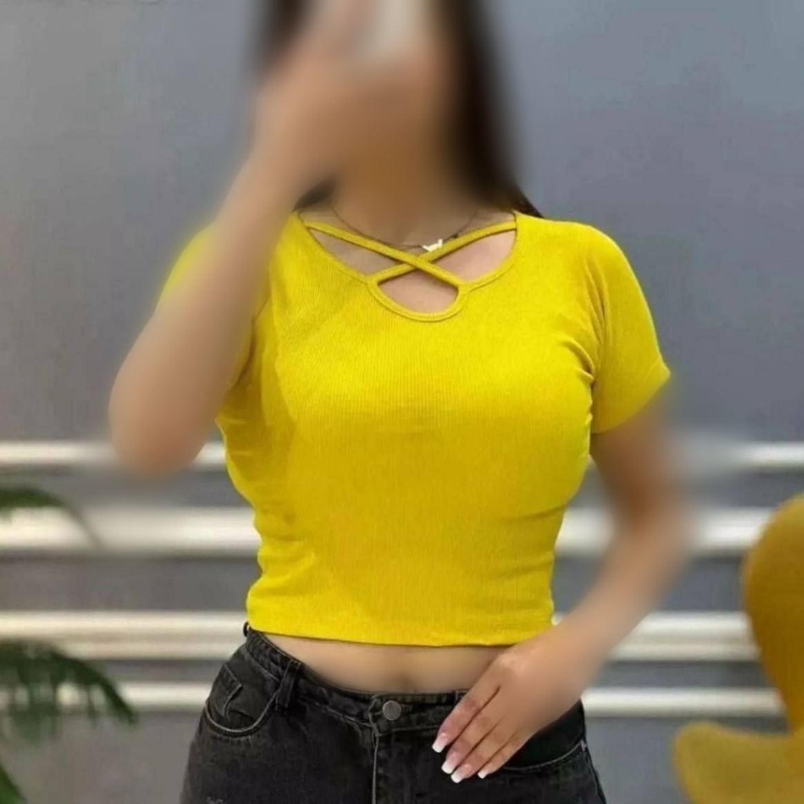 کراپ یقه ضبدری عمده (پک 6 عددی)