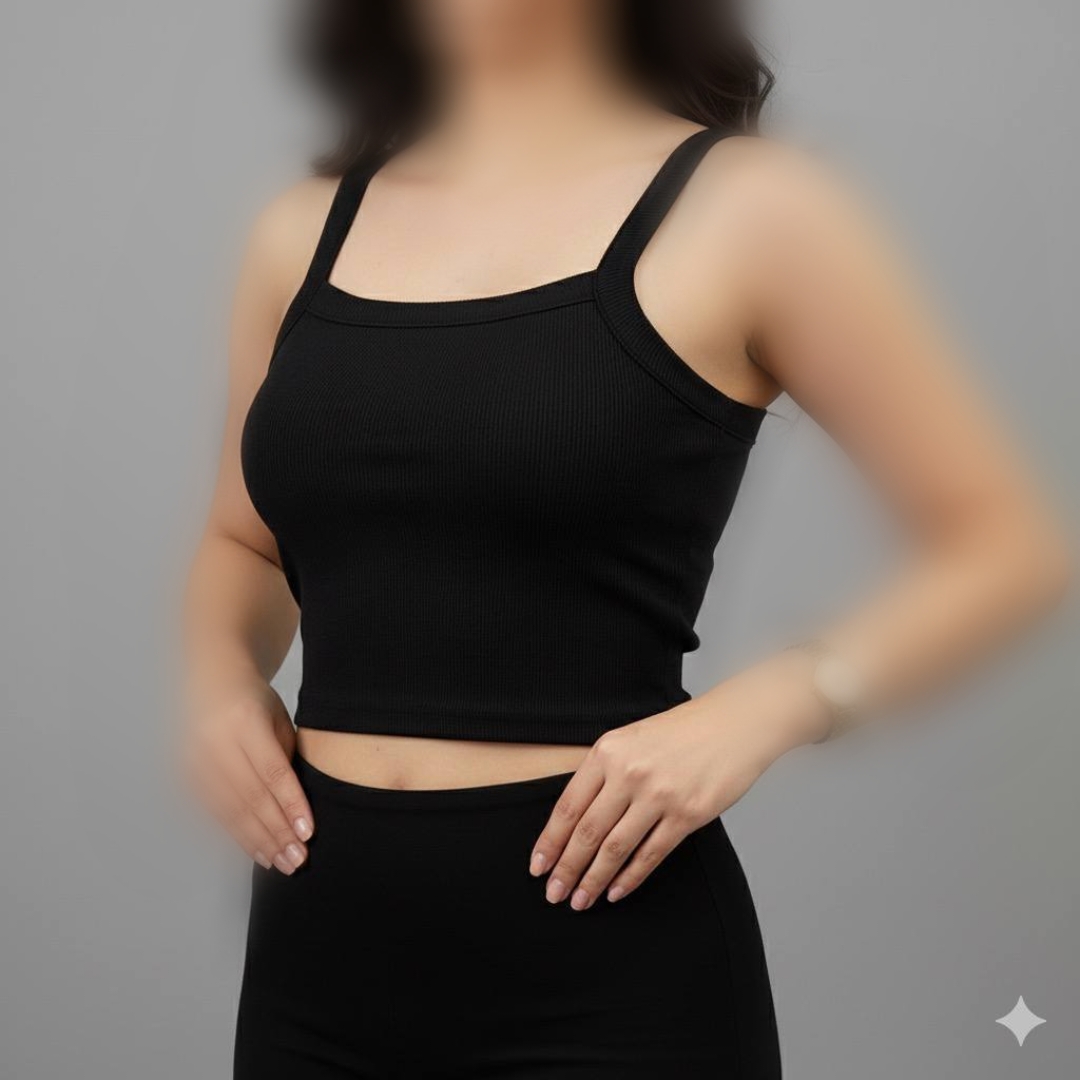 کراپ دو بند نواری پهن عمده (پک 6 عددی)