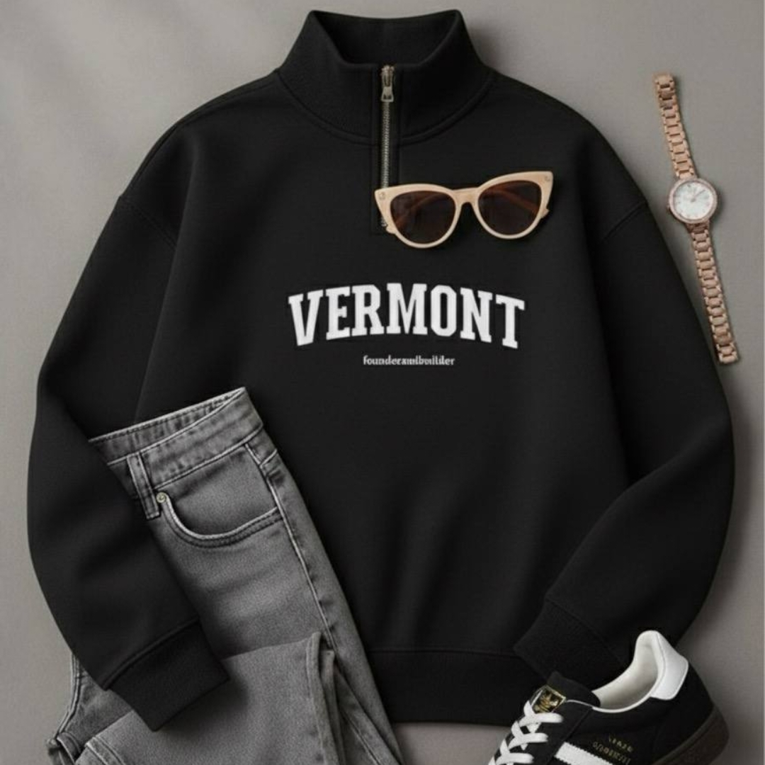 بلوز نیم زیپ یقه ۸ سانتی عمده (پک 6 عددی)