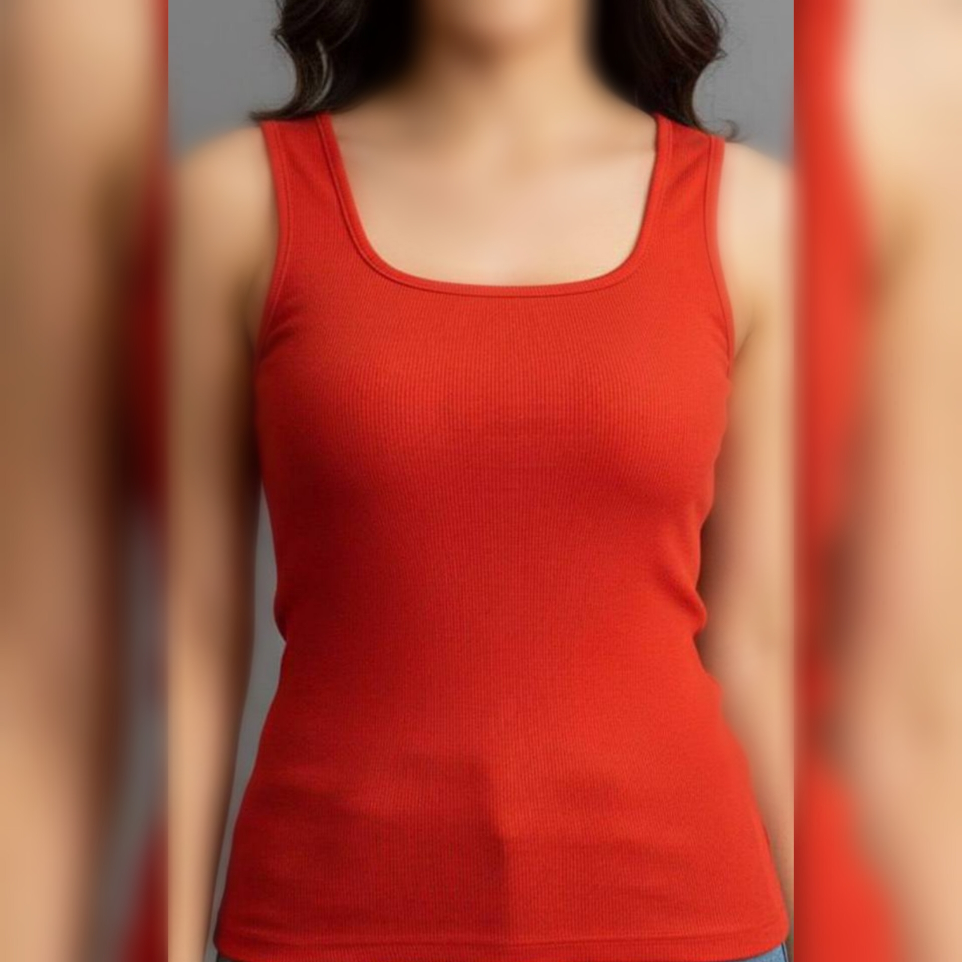 تاپ رکابی بیسیک یقه خشتی عمده (پک 7 عددی)