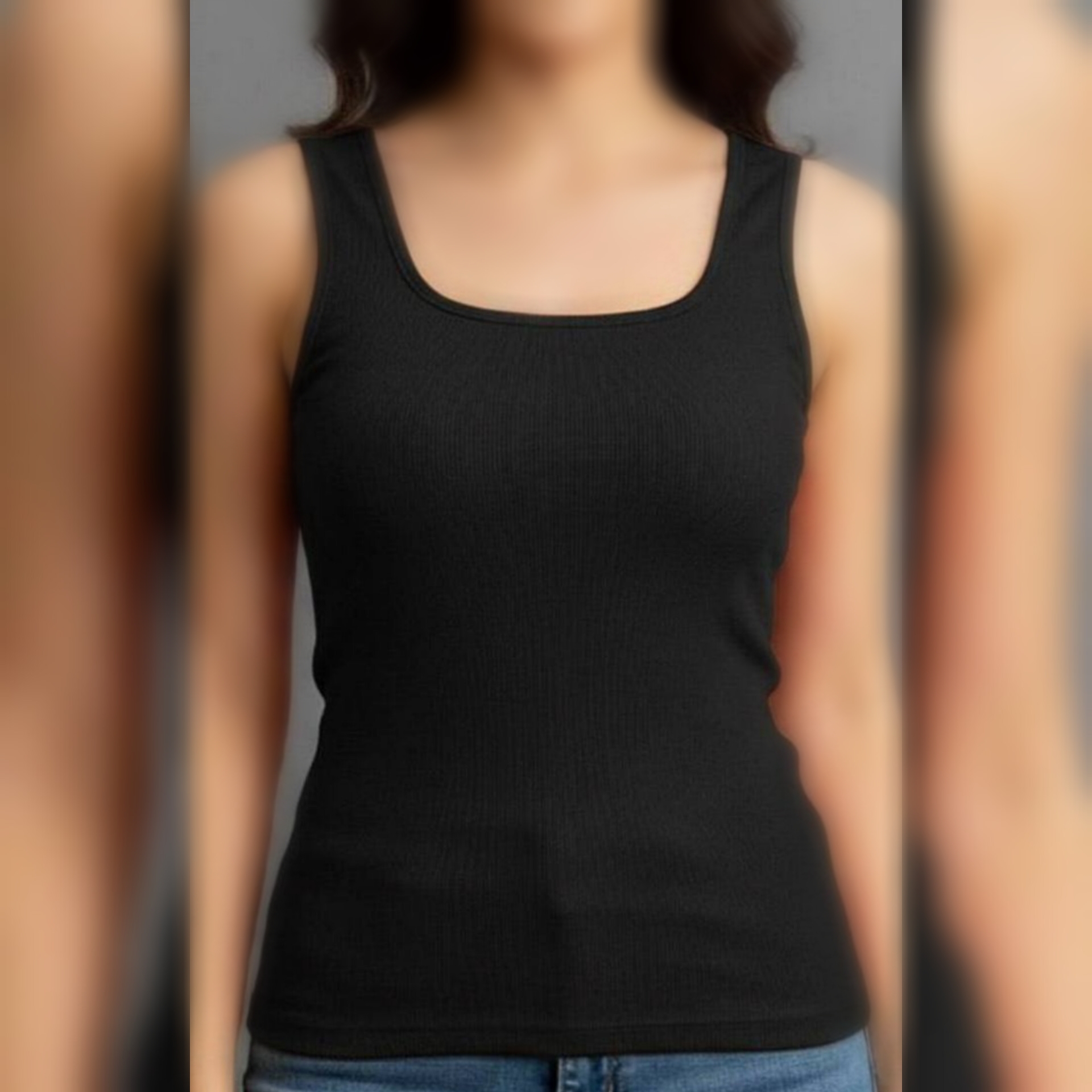 تاپ رکابی بیسیک یقه خشتی عمده (پک 7 عددی)