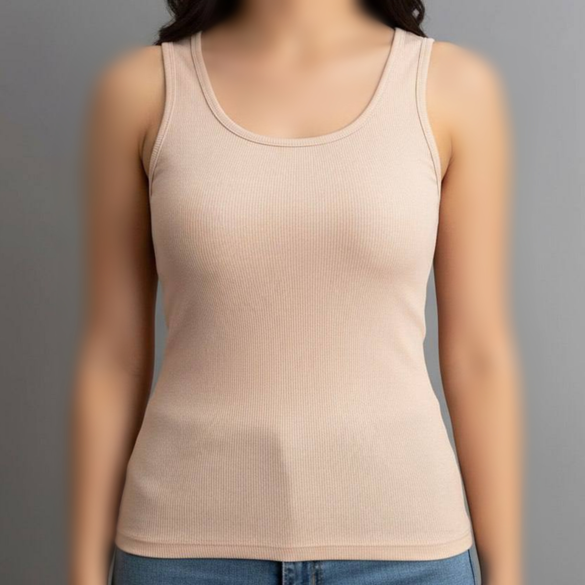 تاپ رکابی بیسیک یقه گرد عمده (پک 7 عددی)