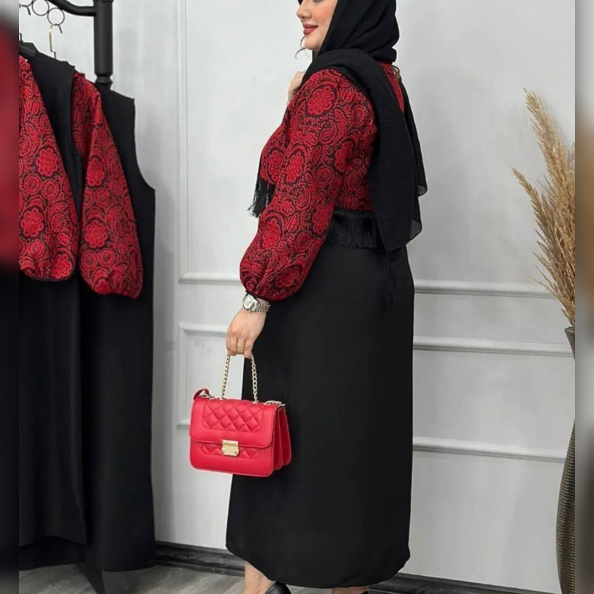 ست کت سارافن کمربند دار عمده (پک 2 عددی)