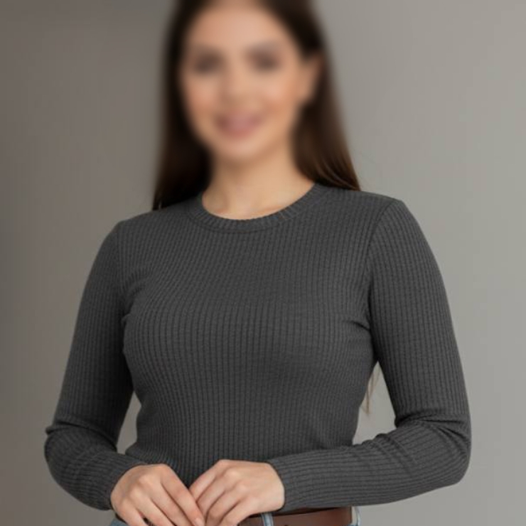 بلوز بیسیک یقه گرد عمده (پک 6 عددی)