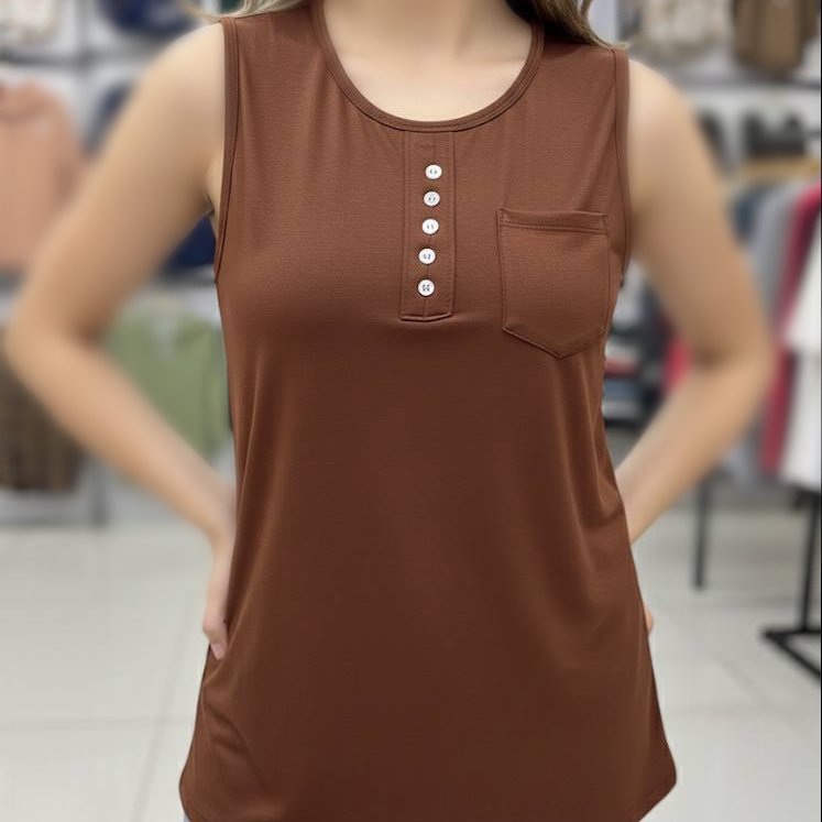 تاپ تک جیب جلو دکمه عمده (پک 6 عددی)