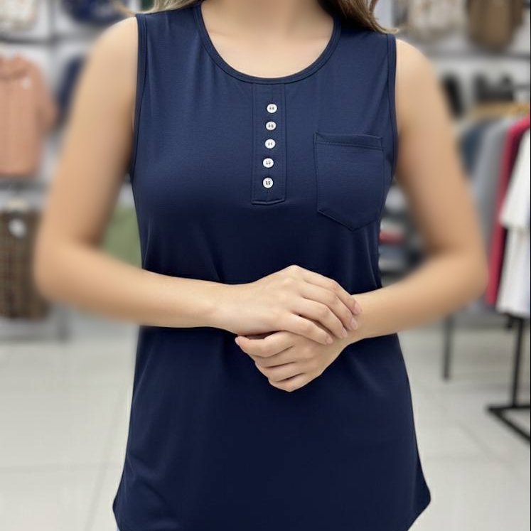 تاپ تک جیب جلو دکمه عمده (پک 6 عددی)