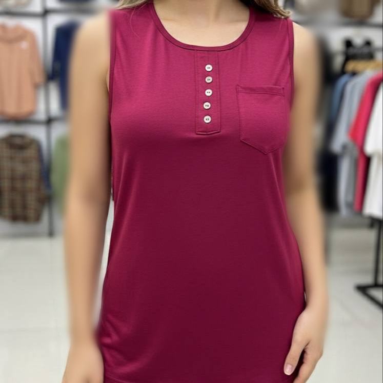 تاپ تک جیب جلو دکمه عمده (پک 6 عددی)