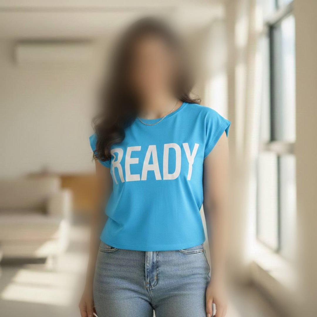 ️تیشرت استین سرخود چاپ Ready عمده (پک 6 عددی)