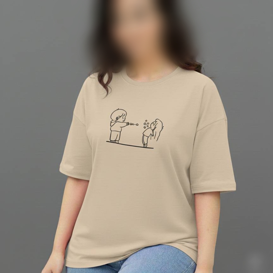 ️تیشرت ترک چاپ عروسکی عمده (پک 8 عددی)