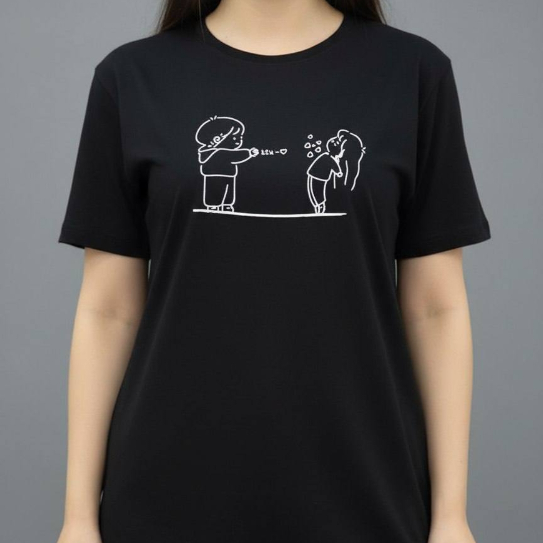 ️تیشرت ترک چاپ عروسکی عمده (پک 8 عددی)