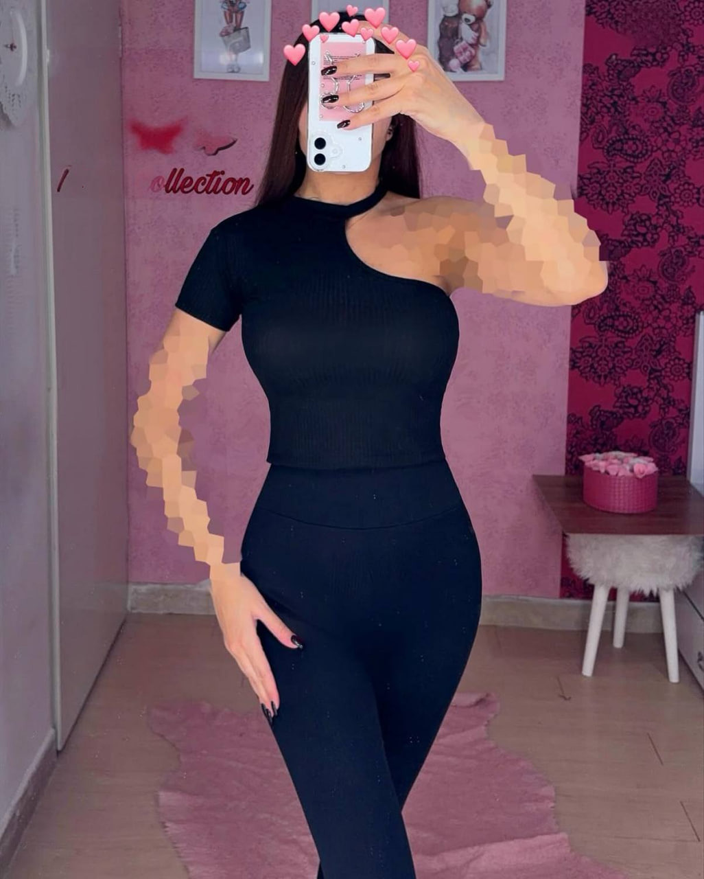 کراپ بیسک رومی پارچه کبریتی درشت بافت