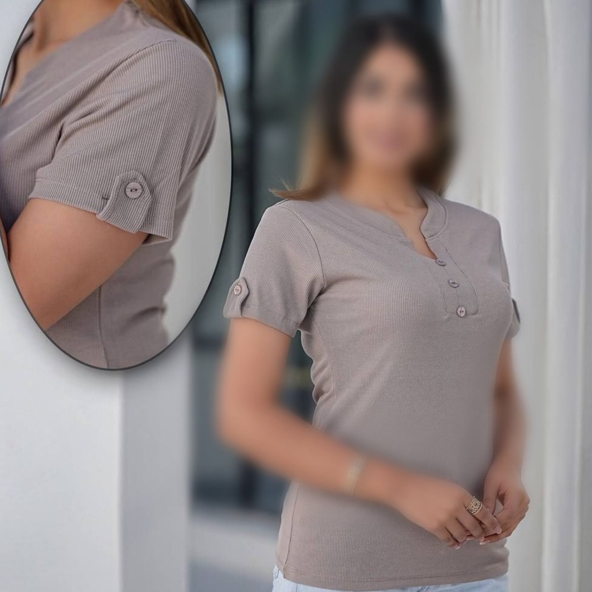 تیشرت یقه ۳ دکمه قاپک دار عمده (پک 6 عددی)