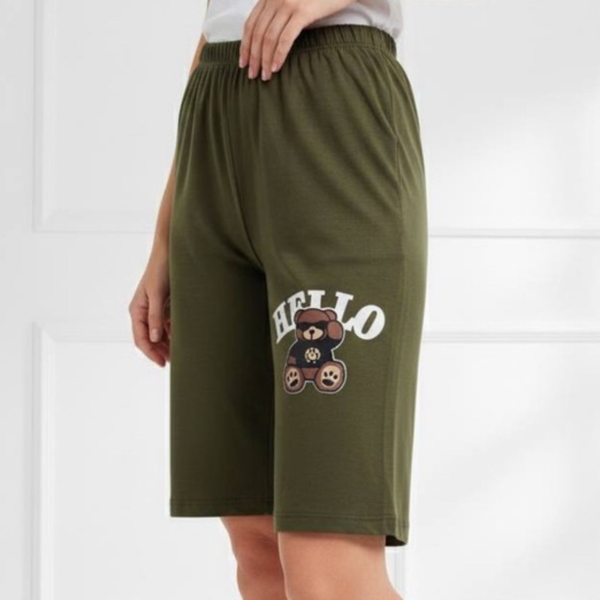 شلوارک کمر کش چاپ خرس عمده (پک 6 عددی)