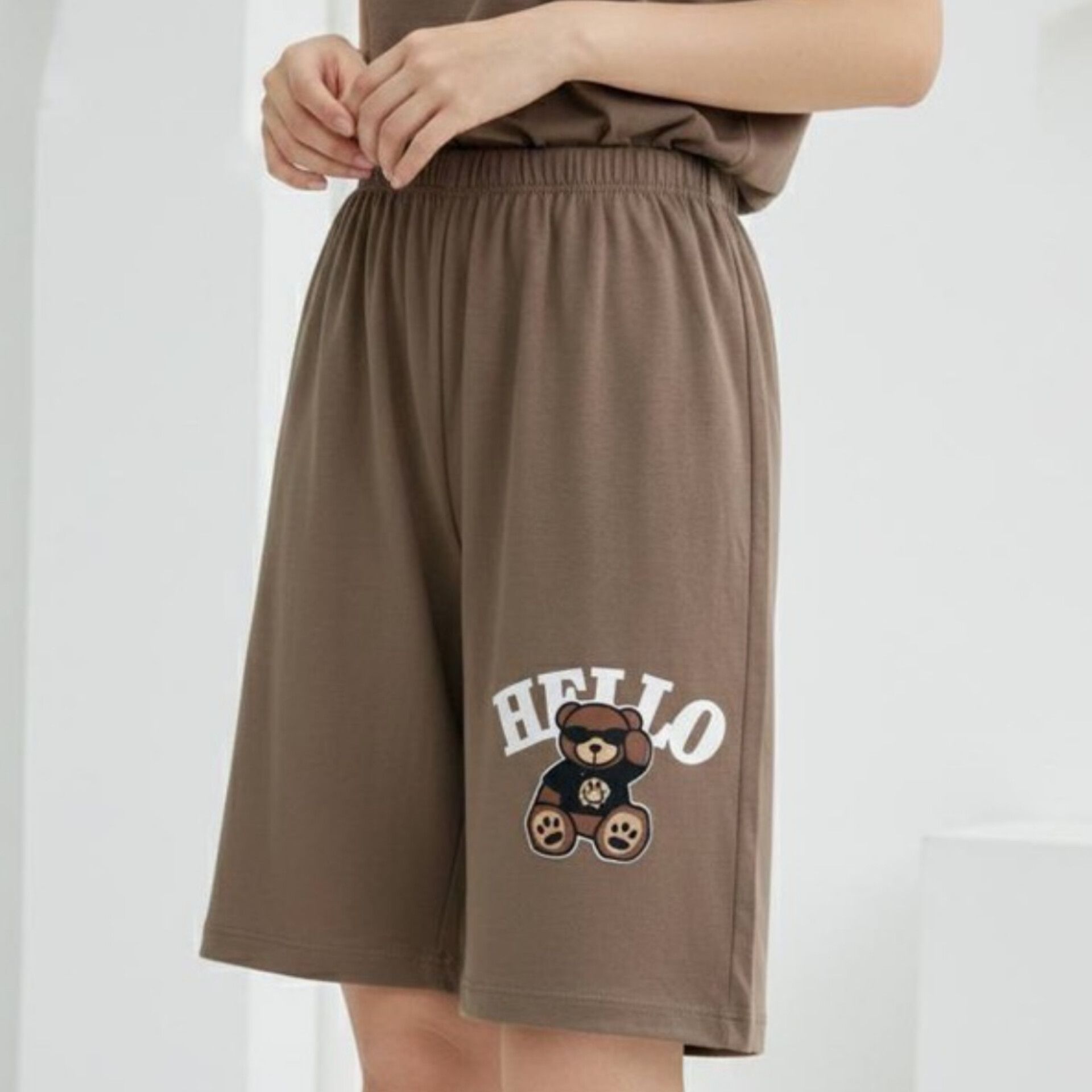 شلوارک کمر کش چاپ خرس عمده (پک 6 عددی)