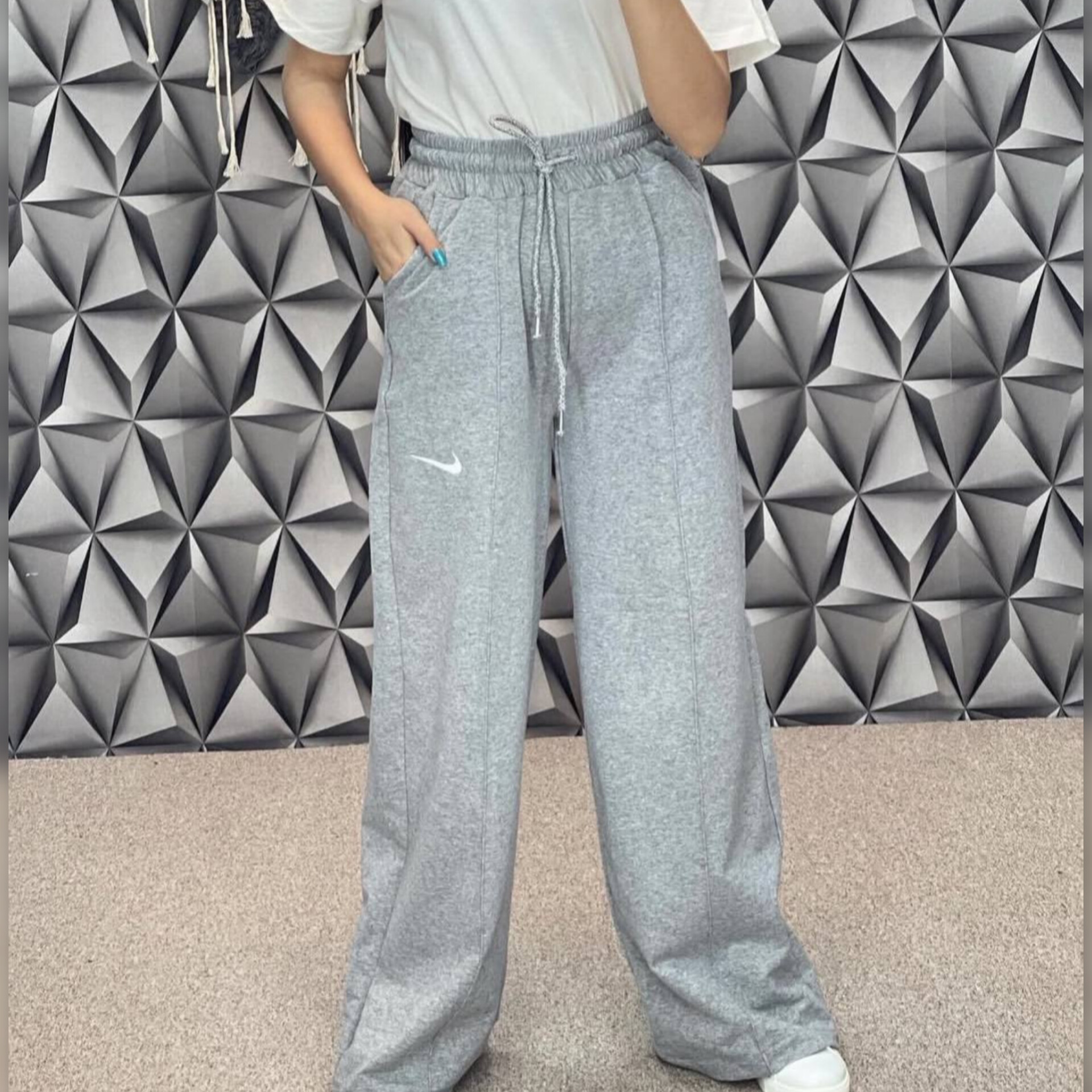 شلوار بگ نایک خط اتو (پک 5 عددی)