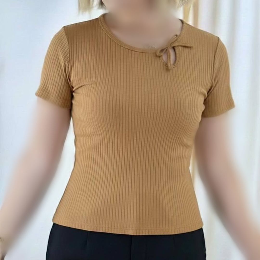 تیشرت نیم استین گره ای عمده (پک 6 عددی)