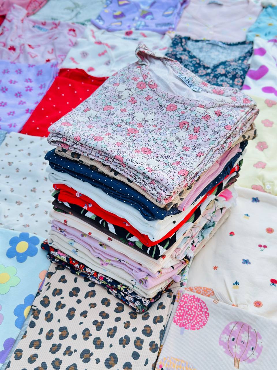 ست کراپ و شورتک zara عمده (پک 6 عددی)