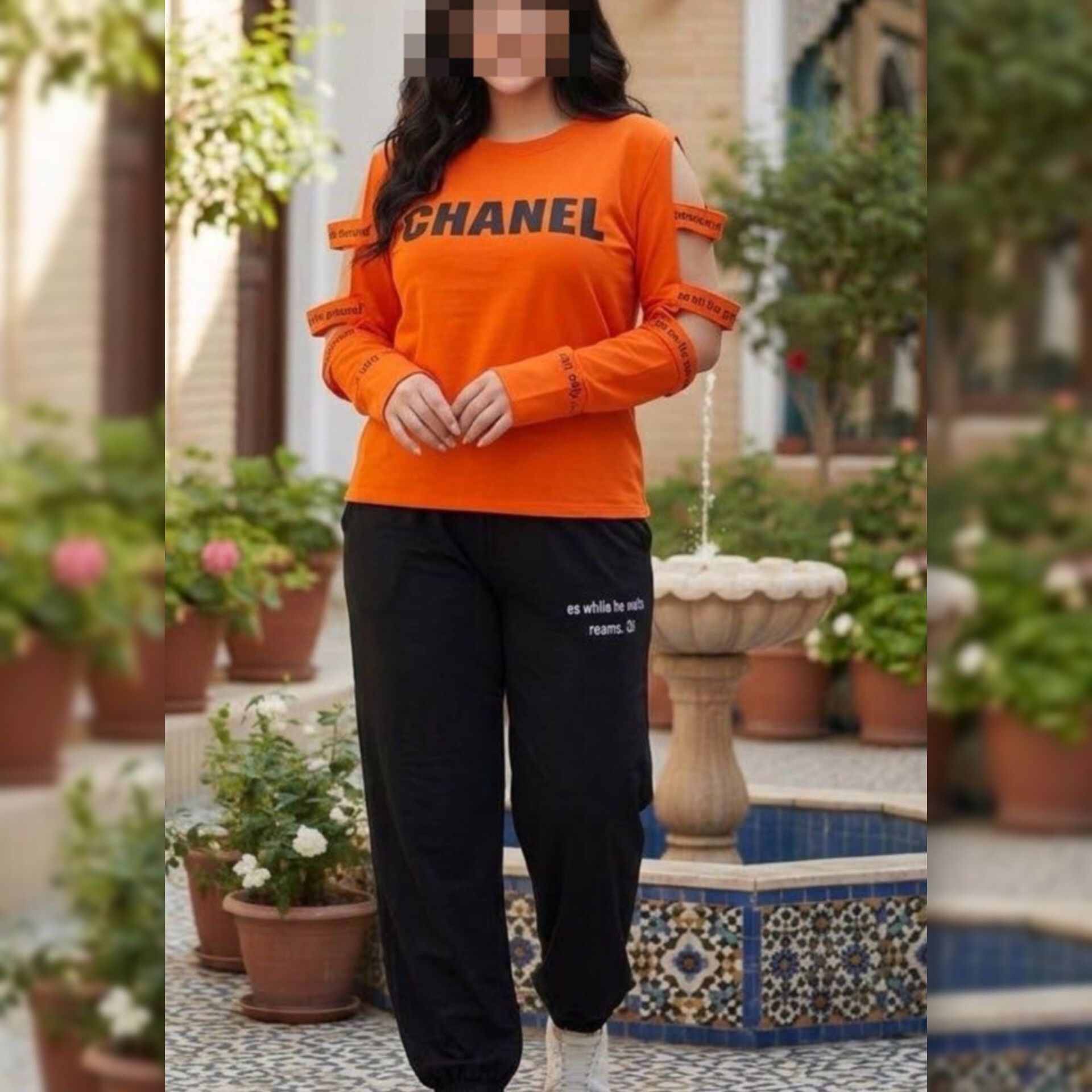 ست بلوز و شلوار پنجره ای عمده (پک 6 عددی)
