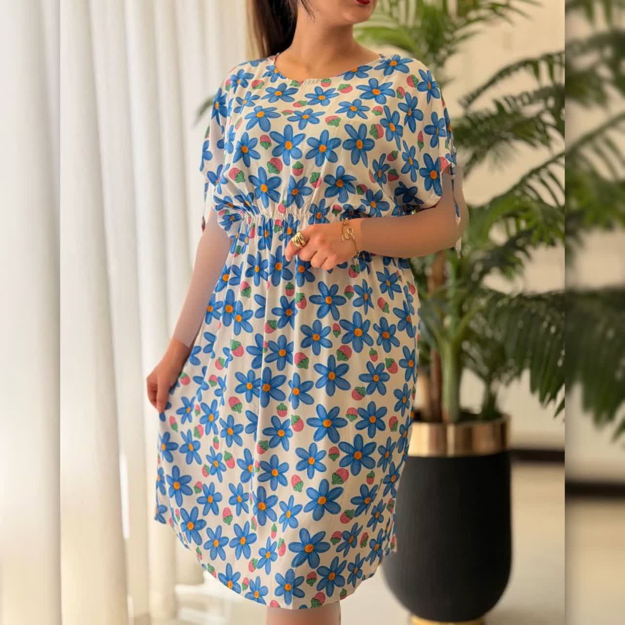 پیراهن بلند زیبای رز عمده (پک 4 عددی)