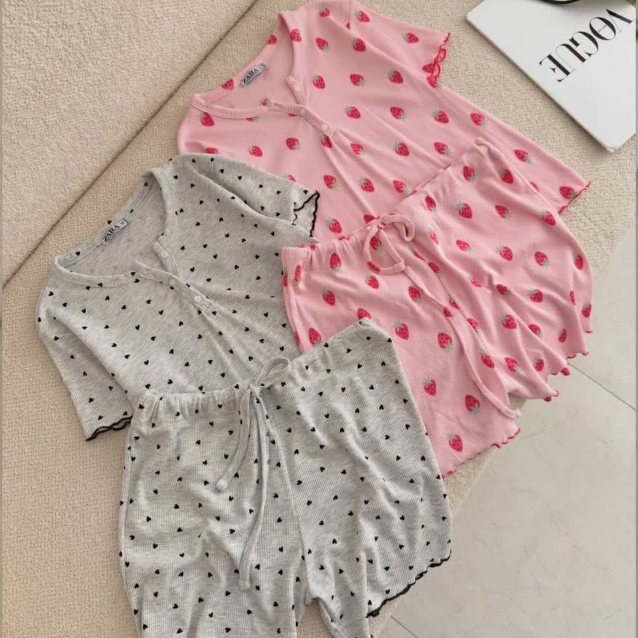 ست کراپ و شورتک zara عمده (پک 6 عددی)