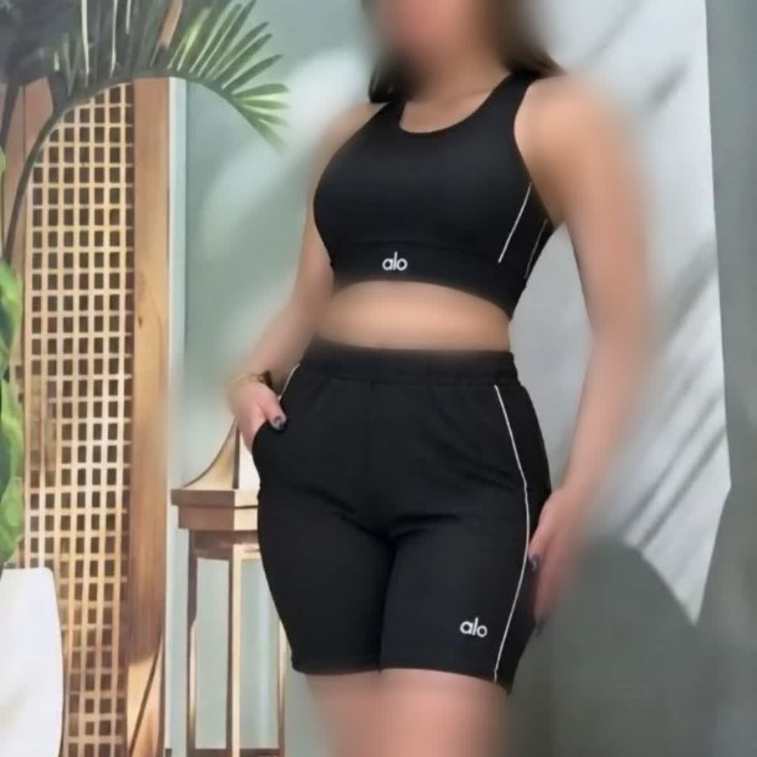 ست نیم تنه و شورتک alo (پک 6 عددی)